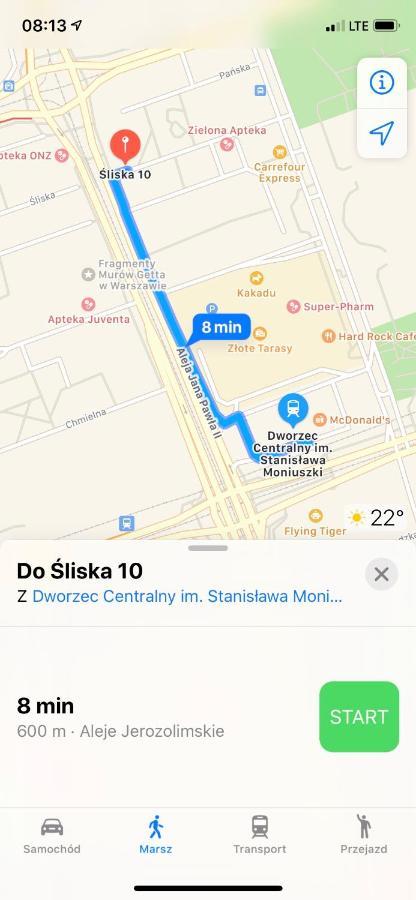 华沙斯利斯卡公寓 外观 照片